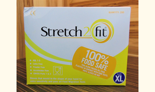 Stretch2Fit Latex-Free Unpowdered Gloves - XL Yellow - 200 Pack